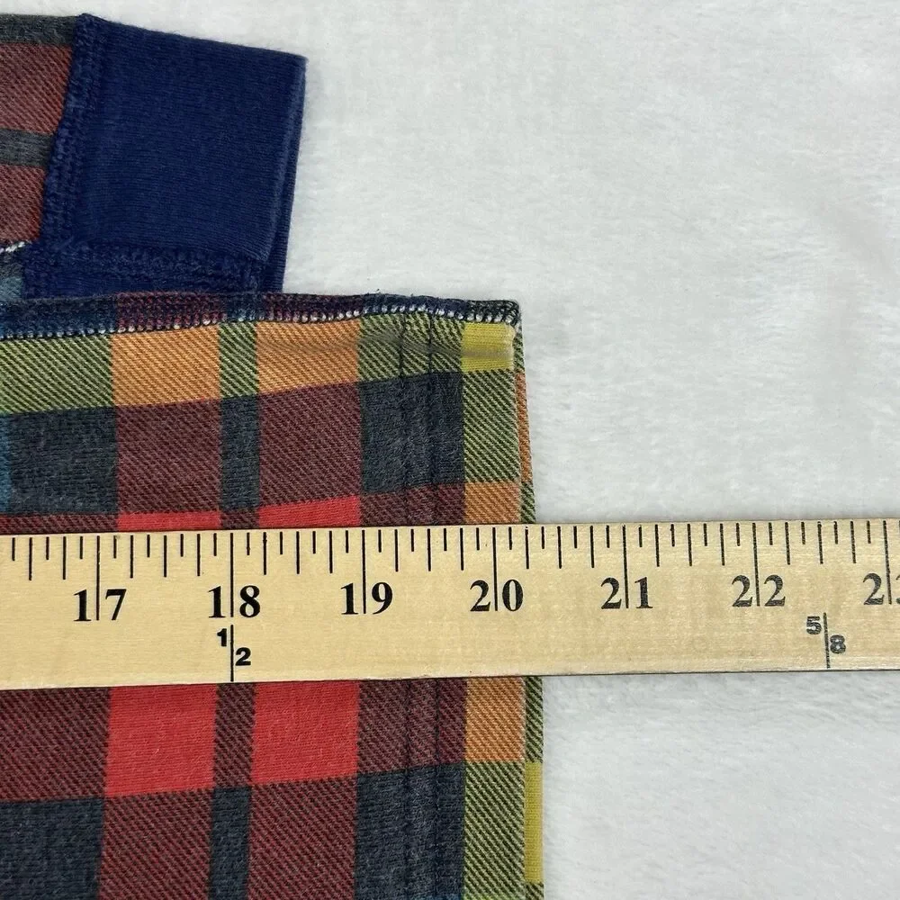 Hanna‎ Andersson Organic Cotton Plaid Pajama Top Kids Size 12 Long Sleeve